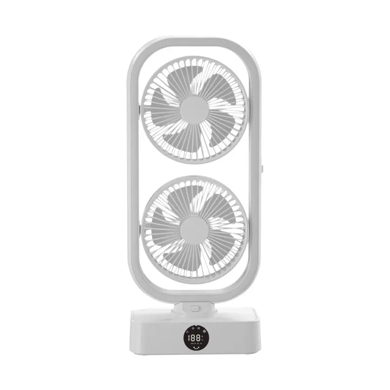 Dual Circulator Fan with Adjustable Heads and Long Battery Life