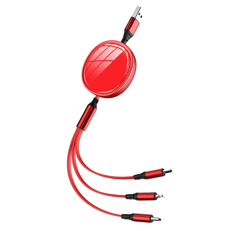 3 in 1 Retractable Cable with 100W Fast Charging
