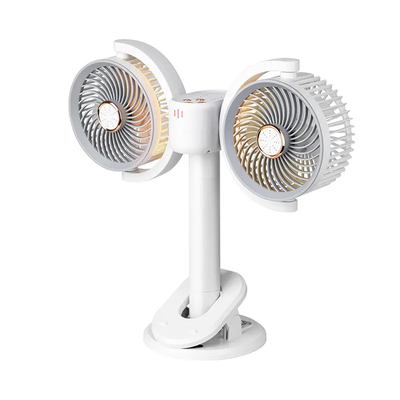 360° Dual Head Desk Fan wit...