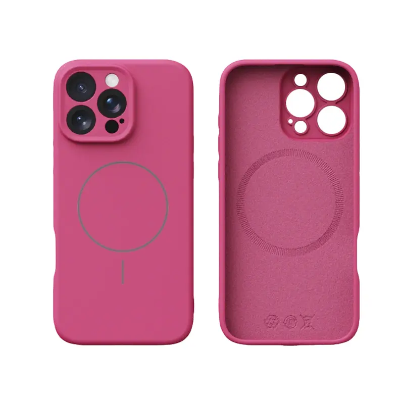 Magnetic Silicone Phone Case with iPhone 16 AI Camera Control