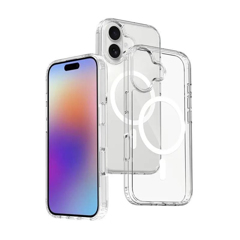 Anti-Yellow Magnetic Clear Phone Case with Drop Protection