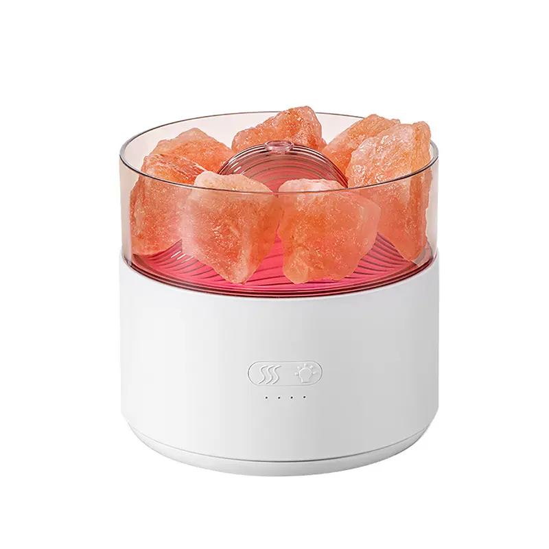 Crystal Salt Stone Aromatherapy Humidifier with LED Light