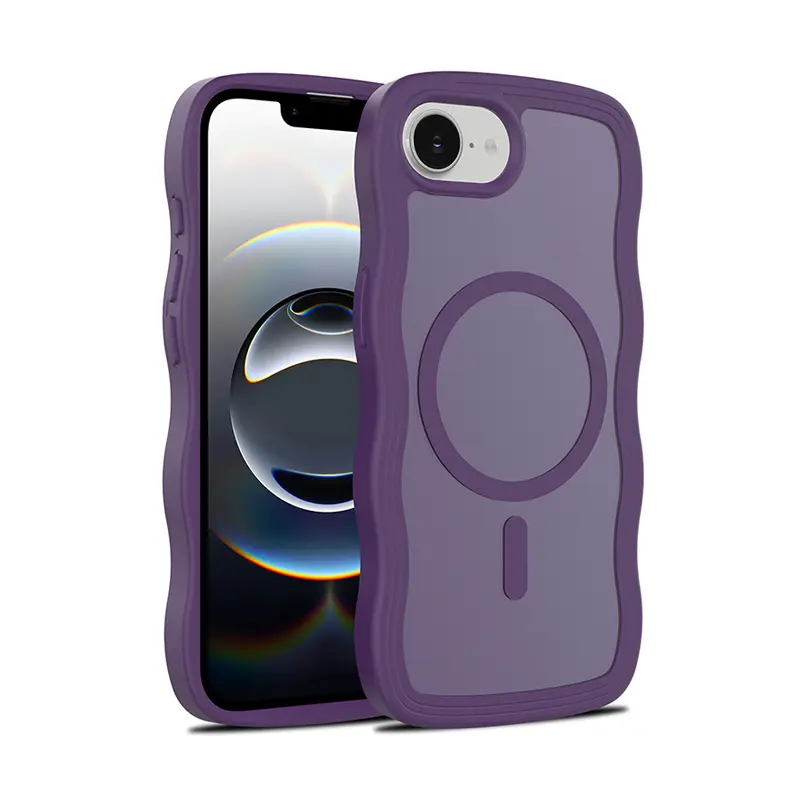 Magnetic Protective Phone Case with Wavy Edge