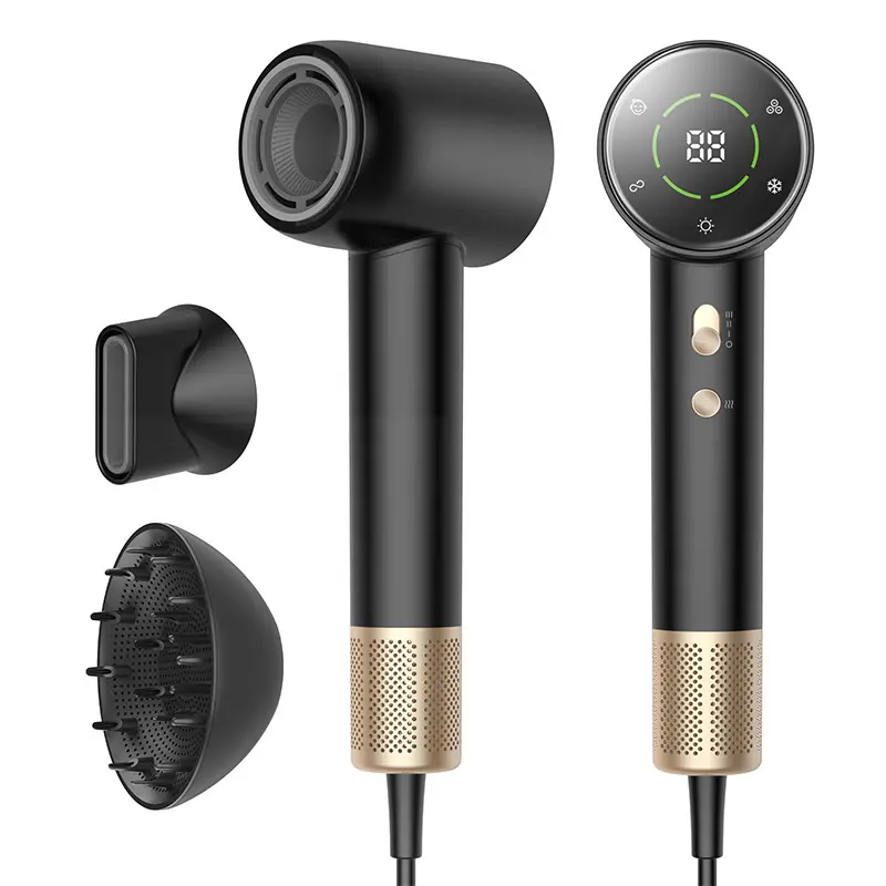 High Speed LCD Hair Dryer with Ionic Technology