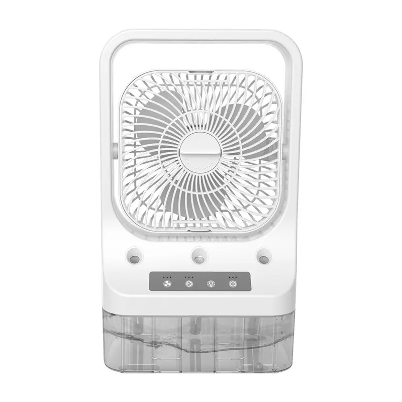 Powerful Silent Desktop Cooling Fan with Adjustable Mist