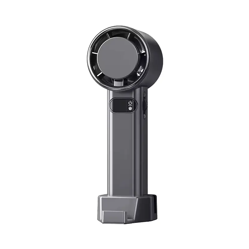 High Speed Handheld Cooling Fan with 100 Speed Adjustment and Phone Base